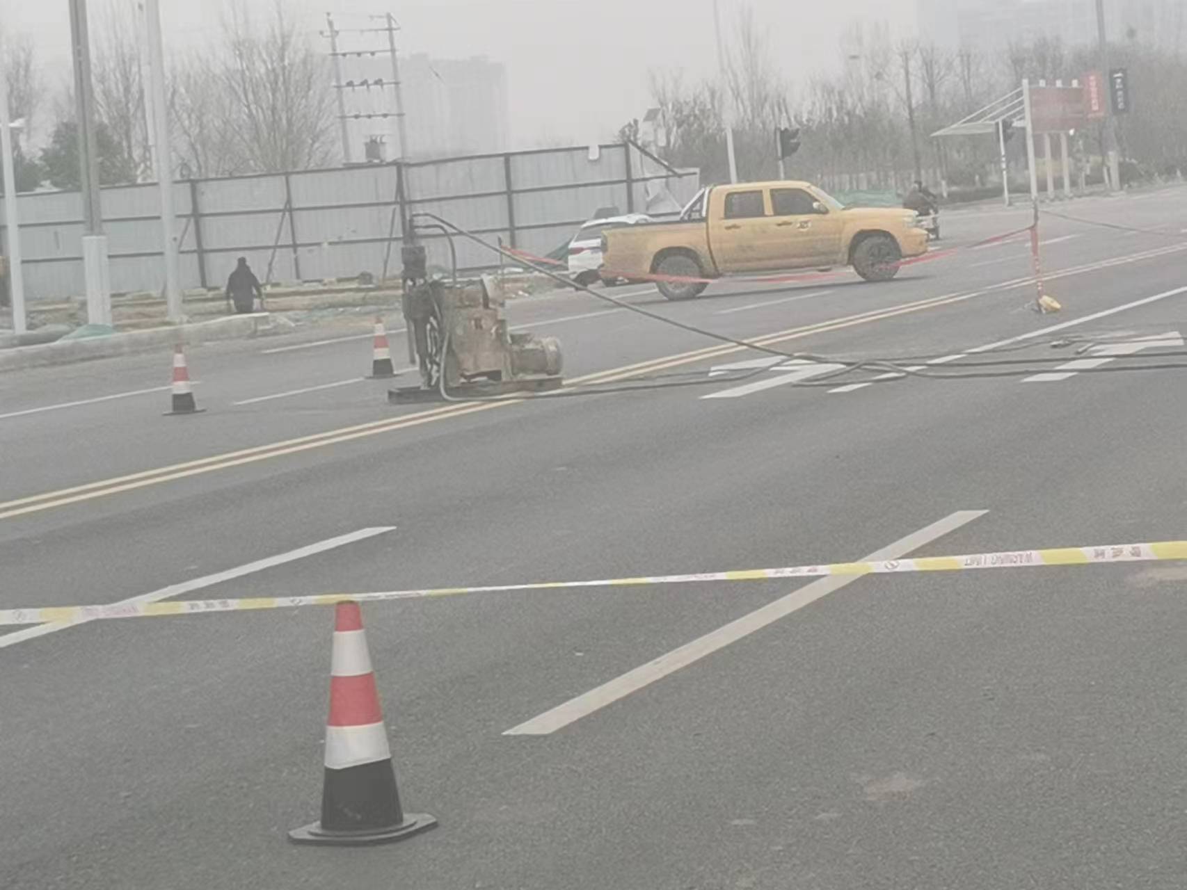黄陂公路路基沉陷注浆